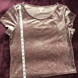 Mossimo velvet top